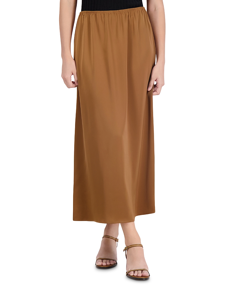 Point Satin Maxi Skirt