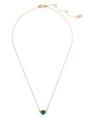 kate spade new york - Mixed Stone Pendant Necklace in Gold Tone, 16"-19"