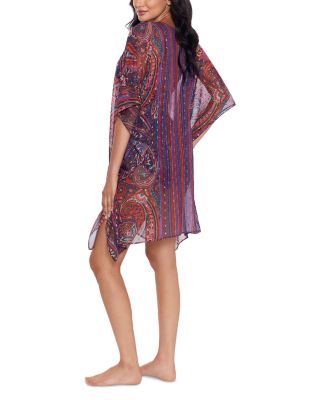 Dynasty Caftan Semi Sheer Swimsuit Cover-Up