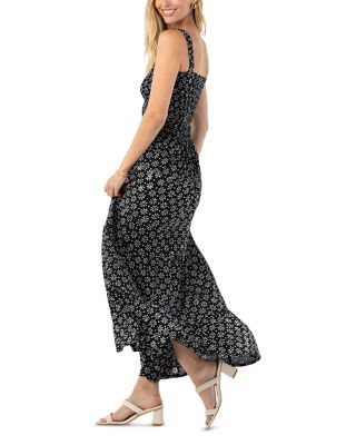 Nirvana Slim Fit Smocked Maxi Dress