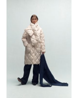 Brigitte Puffer Coat with Scarf