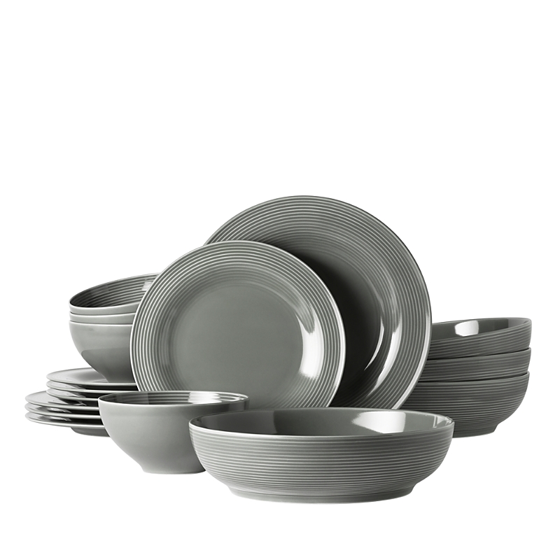 Seltmann Beat 16 Piece Dinnerware Set, Service For 4 In Gray