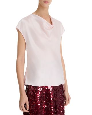 Cowl Neck Silk Blouse