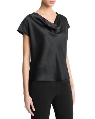 Cowl Neck Silk Blouse