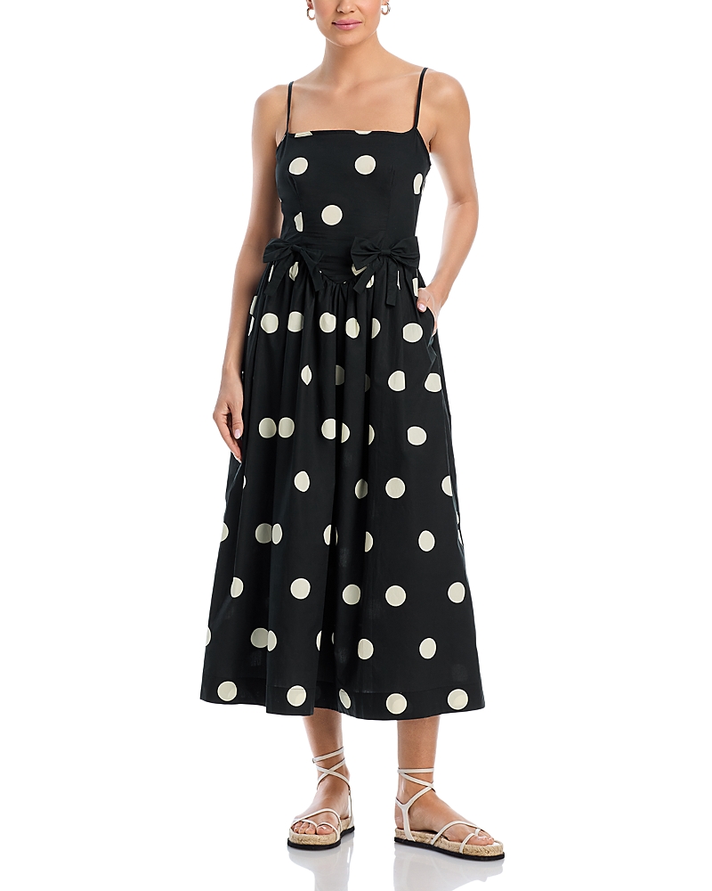 Ciao Lucia Mael Sleeveless Polka-dot Dress In Polka Dot