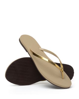 Women's You Metallic Slim Flip-Flops