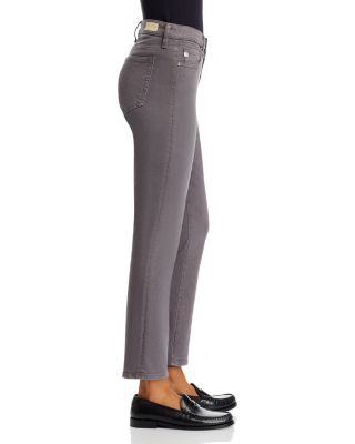 Mari Mid Rise Crop Jeans in Misty Grey