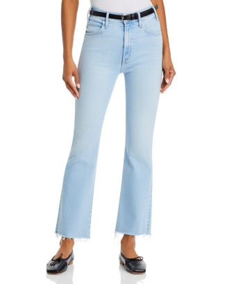 MOTHER The Hustler Fray High Rise Ankle Jeans in Ball in Your
