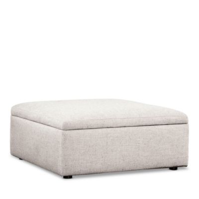 Alice Large Square Storage Ottoman, in Fabric