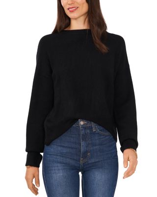 1.STATE - Long Sleeved Crossback Crewneck Sweater