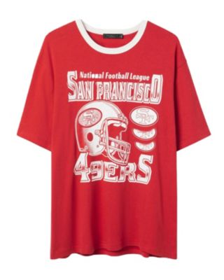  Unisex NFL San Francisco 49ers Oversized Ringer Tee