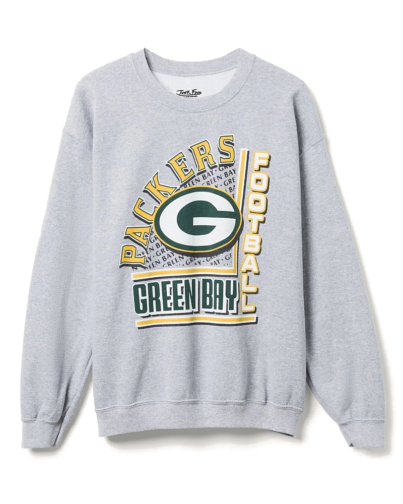 Junk Food Clothing Unisex Nfl Green Bay Packers Backfield Crew Fleece Sweatshirt