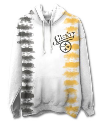 Junk Food Clothing - Unisex NFL Pittsburgh Steelers Stitch Tie Dye Hoodie