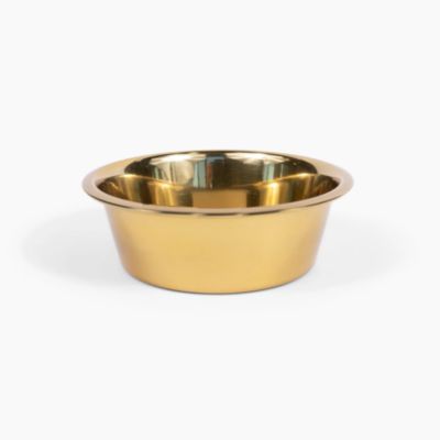 Small Bronze Pet Feeder, 1 Pint Bowls