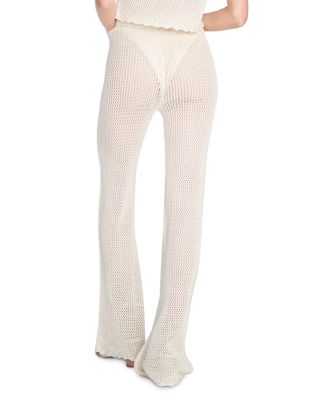 Raffa Ivory Scalloped Cover Up Pants