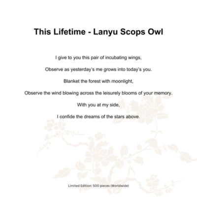 Crystal Owl Sculpture, This Lifetime Lanyu Scops