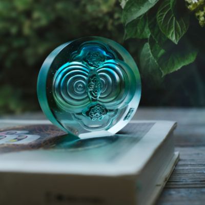 Paperweight Sculpture, May you Always be Happy