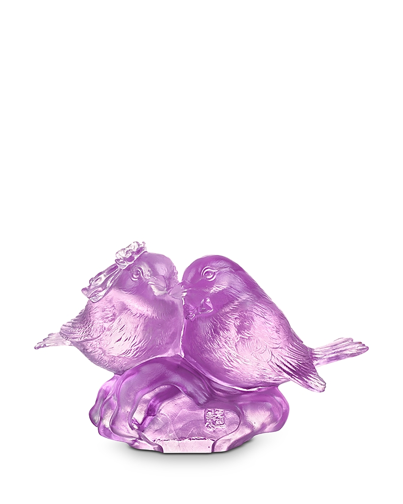 Liuli Crystal Bird Sculpture, Our Happiness