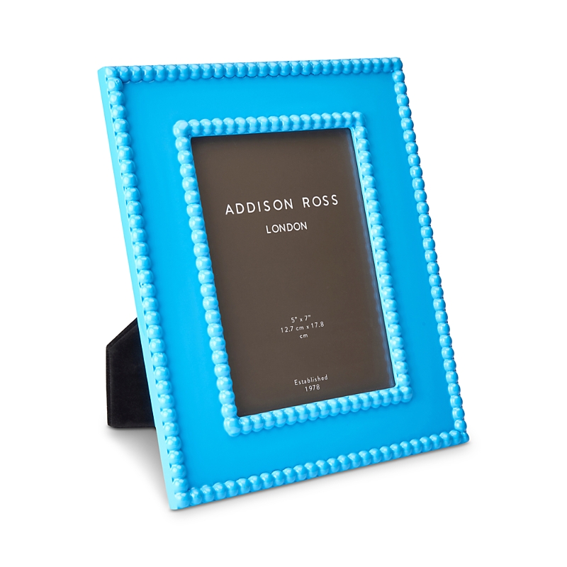 Addison Ross Aqua Blue Bobbin Picture Frame, 5 x 7