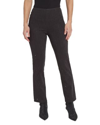 Lyssé - Crystal High Rise Ankle Straight Jeans in Black