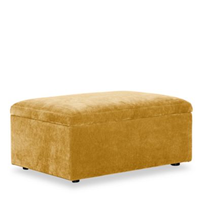 Auburn Medium Rectangle Fabric Ottoman