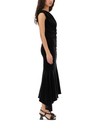 maternity long sleeve midi dress Angel Maternity Lucille Knit Maternity Midi Dress in Burgundy