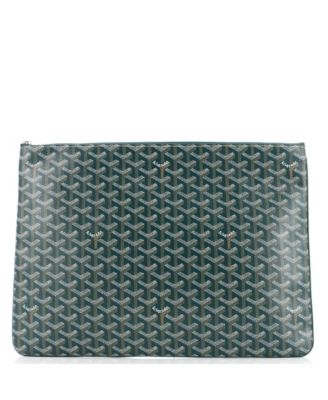 Pre-Owned Goyard Gm Senat Zip Pouch Coated Canvas