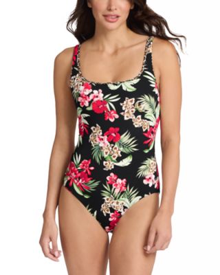 Tommy Bahama - Lily Cat Reversible One Piece Swimsuit