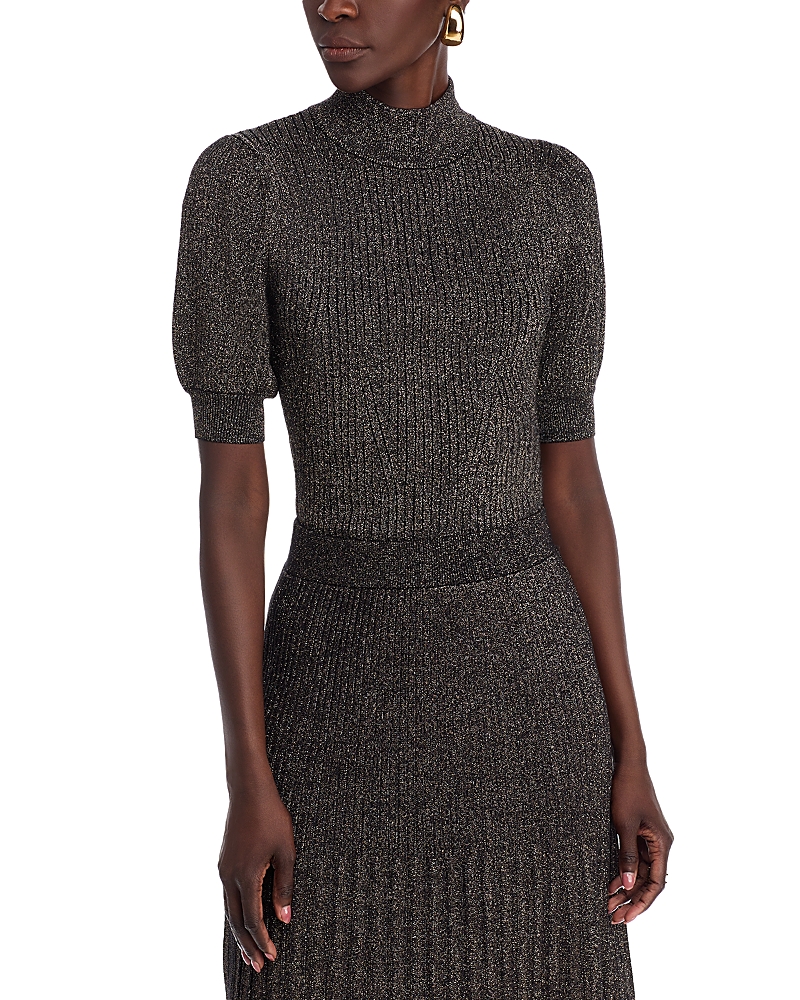 T Tahari Puffed Sleeve Sweater
