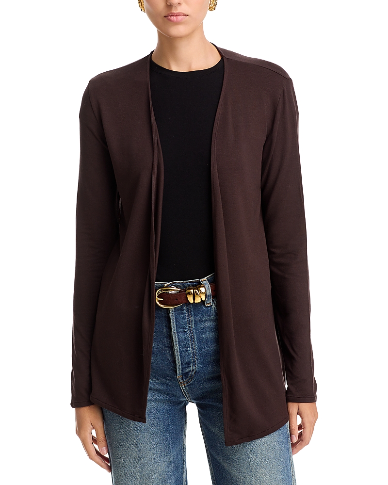 MAJESTIC LONG SLEEVE OPEN FRONT CARDIGAN