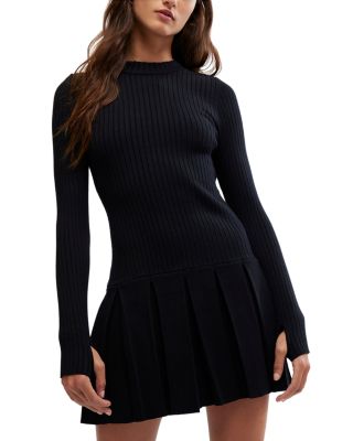 Free People Emmy Pleated Skirt Mini Dress