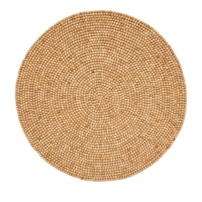 Wood Round Placemats, Set of 4
