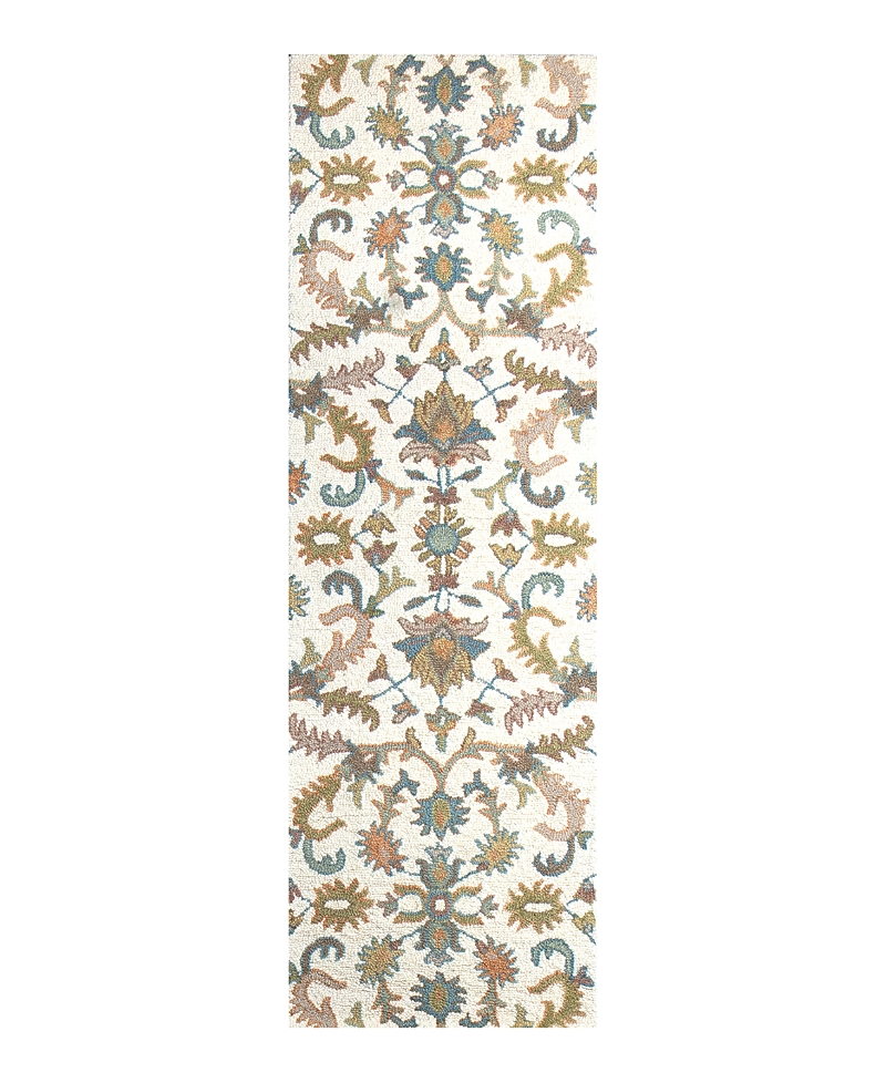 Bashian Valencia Al110 Runner Area Rug, 2'6 X 8' In Ivory