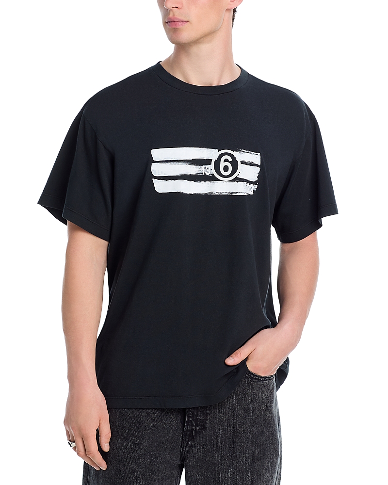 Mm6 Maison Margiela Numeric Print Crewneck T-shirt