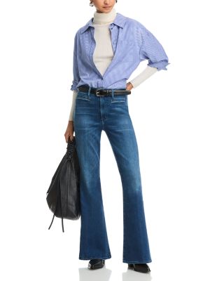 Lilah Flare High Rise Flare Leg Jeans in Marvita