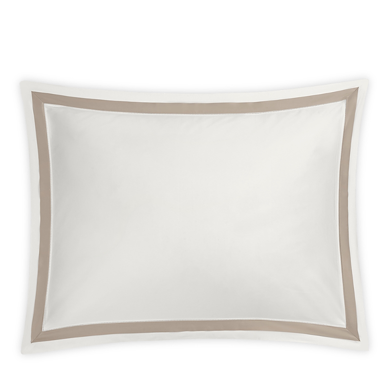 Matouk Ambrose Sateen King Sham In Bone/khaki