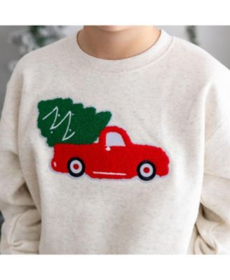 Christmas Truck Patch Sweatshirt - Little Kid, Big Kid