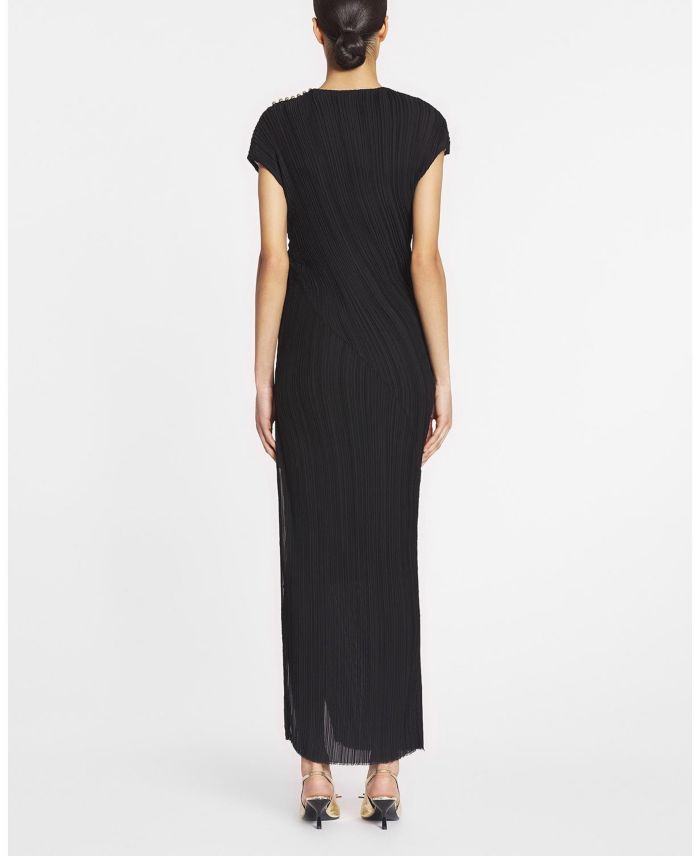 Asymmetrical Pleated Dress