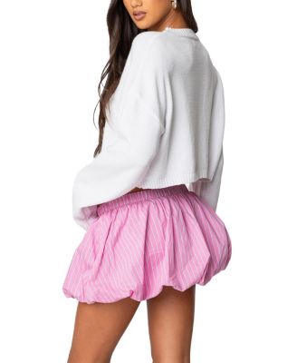 Knit Bow Cropped Sweater