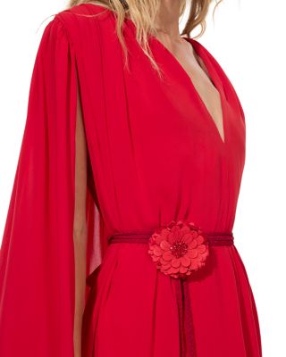 Alice and Olivia Zenaida Maxi Cape Dress | Bloomingdale's
