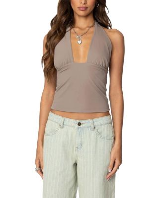 Edikted - Mila Plunge Neck Halter Top