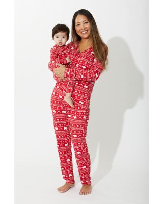 Unisex Polar Isle Red Convertible Footie - Baby