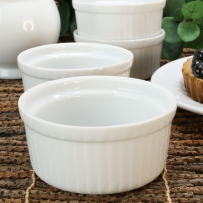 Porcelain 4.5 oz. White Ramekins, Set of 4 