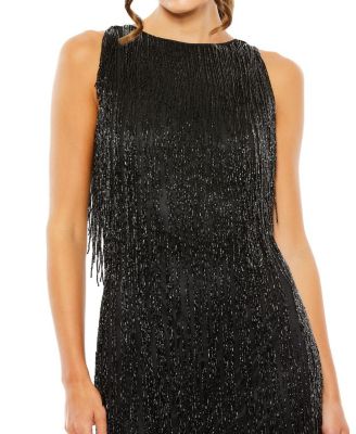 Embellished Beaded Fringe Dress