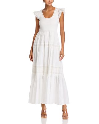 LoveShackFancy Chessie Lace Trim Dress