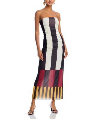 Daphne Striped Tube Dress