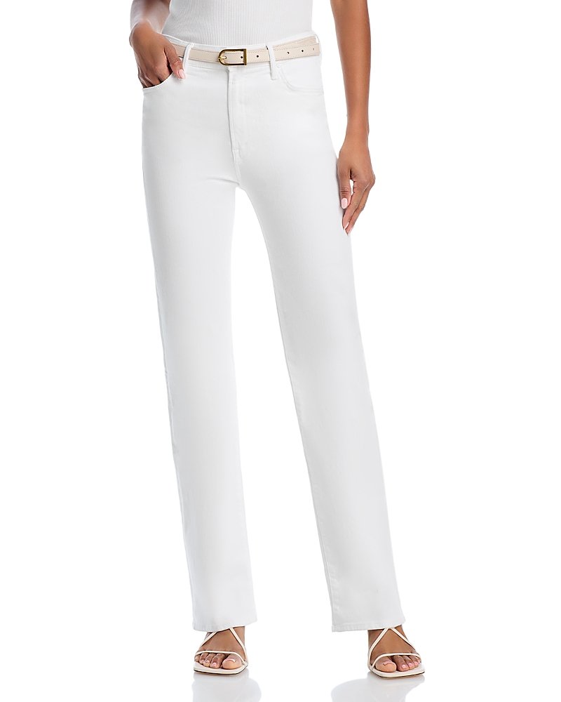 Mother The Kick It High Rise Jeans In Fairest Of Them All In White