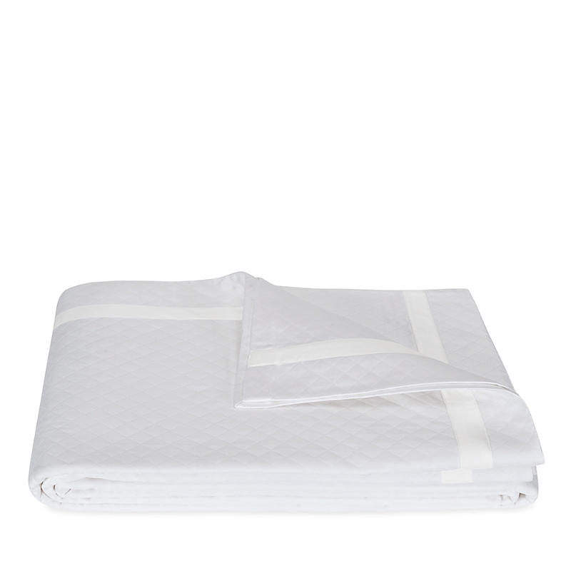Matouk Lowell Diamond Matelasse Coverlet, Full/queen In Bone