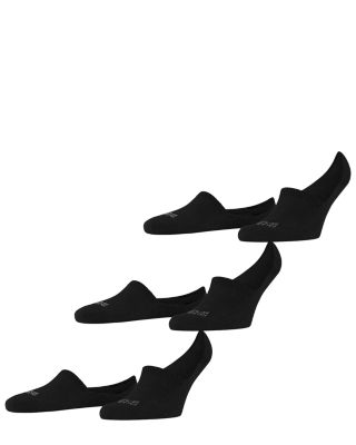 Step Cotton Blend Solid High Cut No Show Socks, Pack of 3