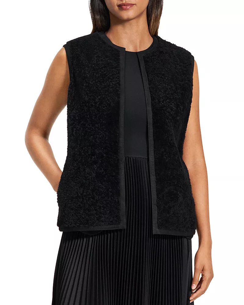 Theory Reversible Shearling Vest